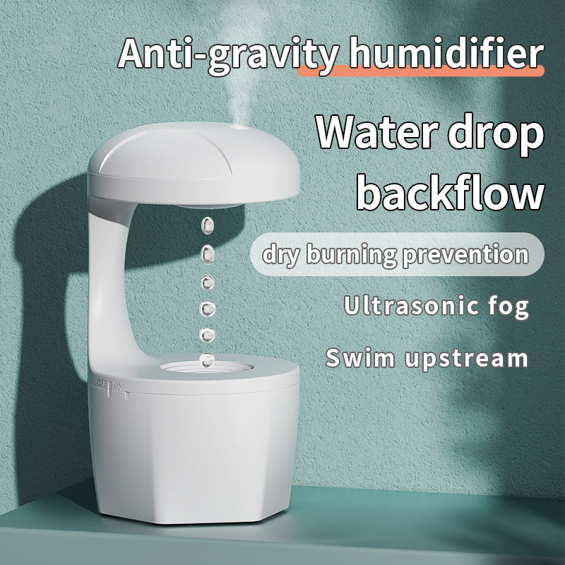 Anti-Gravity Humidifier Water Droplet Backflow Aromatherapy Machine Large Capacity Office Bedroom Silent Large Fog Volume Spray